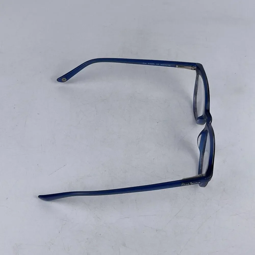 Pepe Gecko PJ 3285 Women Eyeglasses Frame Black Blue Plastic Full‎ Rim 48-19-140